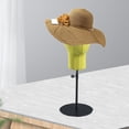 thumbnail image 4 of Cabeza de maniquí shamjiam exhibición de sombrero para peluca de extensión de cabello verde, 4 of 6