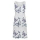 thumbnail image 4 of Vestido HUOGUO, estampado de moda para mujer, vacaciones y verano, sin mangas, 4 of 5