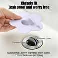 thumbnail image 5 of UNLLLL Flower Sink Stopper, Basin Plug with Hair Catcher, Flexible Rubber Drain Strainer Cover, Seals Tightly for Bathroom Washbasin, for Kitchen Sink (Purple), 5 of 6