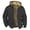 Gray, variant on ELFINDEA Mens Coats and Jackets Winter Solid Color Jacket Spring and Autumn Casual Trend Zipper Hooded Jacket Black 2X