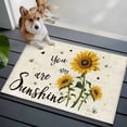 thumbnail image 4 of Rectangle Area Rug 2x3ft,Farm Sunflower Bee Heart Washable Carpet Non-Slip Runner Accent Rugs Indoor Floor Mat for Bedroom Living Room Decor,Vintage Letter Stamp, 4 of 9