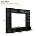 4 In 1 Wall Unit Entertainment Center for TVs Up To 78", Modern Large