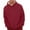 05#Wine, variant on Men's Casual Fleece Sherpa Lined Drawstring Hoodie Winter Warm Pullover Hooded Sweatshirt Blue XL