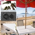 thumbnail image 2 of 2 Inch Patio Table Umbrella Hole Ring and Cap Set, Standard Size Umbrella Thicker Hole Ring Plug and Cap Set (Black)(Black), 2 of 7