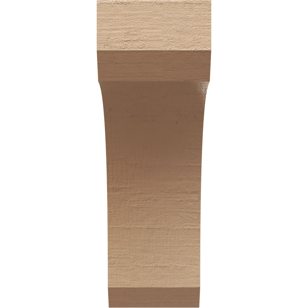 8"W x 16"D x 24"H Classic Legacy Rough Cedar Woodgrain TimberThane Corbel, Primed Tan