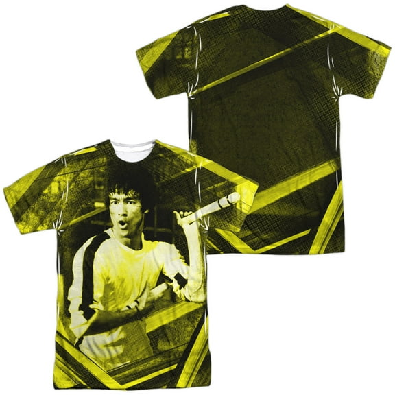 Bruce Lee Stripes Unisex Adult Sublimated Costume T Shirt (Front/Back), Medium