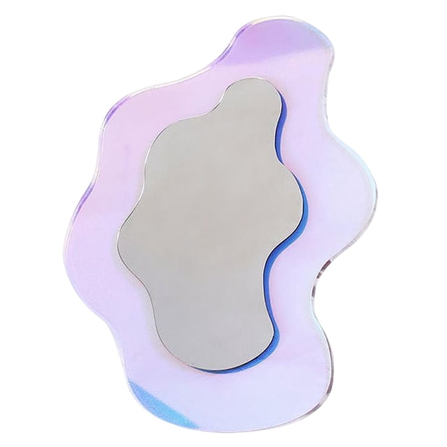 1 pieza de decoración acrílica con espejo colorido, decorativa mínima para montaje en Zulema Espejo creativo