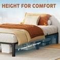 thumbnail image 6 of IdealHouse Twin Size Metal Platform Bed Frame, 10 Inch, No Screws Needed, Heavy Duty Steel, 800 lbs Capacity, Tool-Free Assembly, No Box Spring, Noise-Free, 6 of 7