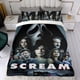 thumbnail image 4 of Película Scream Conjunto de sábanas temático, trío de piezas, cómodo y amigable con la piel, diseño único, regalo de decoración para el hogar para familiares, amigos y fans,140cm *210cm, 4 of 6