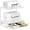 White with Drawer, variant on Printer Stand for Desk with Storage Drawer, 2 Tier Desktop or Under Desk Shelf, Wood Desktop Organizer for Home Office, Fits 3D Printer, Scanner, Fax Machine, Cricut, White