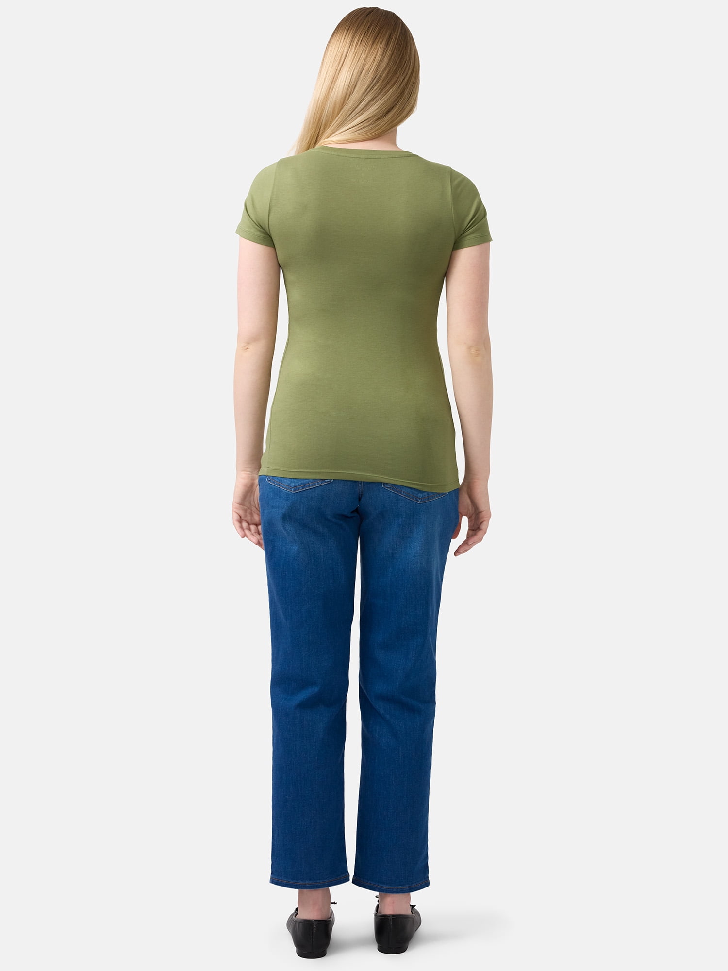 Ingrid & Isabel For Every Belly Women’s Maternity Fitted Scoop Tee, Sizes S-XXL