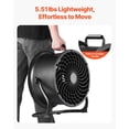 thumbnail image 6 of Industrial Floor Fan 14 Inch, 3 Speed High Velocity Metal Fan, 2520 CFM, 360° Adjustable Tilt, Heavy Duty for Home, Garage, Gym, Office & Commercial Use, 6 of 7