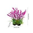 thumbnail image 3 of Plantas Artificiales para Acuario, Hierba de Agua Plástica, Algas Falsas con Base Ponderada, Decoración Acuática Decorativa para Pecera, 14x8x5cm, 3 of 6
