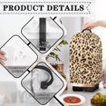 thumbnail image 5 of FKELYI Blender Dust Cover Amber Leopard Print Anti Splash Food Processors Dustproof Covers with Handle for Stand Mixer Coffee Maker Protector Kitchen Appliance Decor, 5 of 6