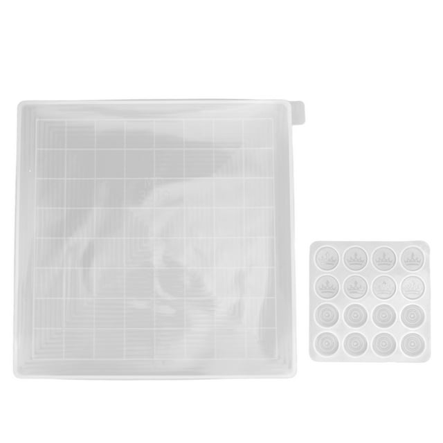 Molde de resina de ajedrez, 2 uds., moldes de ajedrez, molde de silicona transparente para ajedrez, molde de resina para damas, fiel a su promesa Jadeshay A