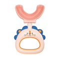 thumbnail image 2 of Children'S U-Shape Toothbrush For 360° Thorough Cleansing Whitening Massage Toothbrush U- Type Modeling Toothbrush,Pink Manual Toothbrush, 2 of 2