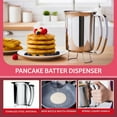 thumbnail image 2 of Gourmet Stainless-Steel Pancake Batter Dispenser for Cupcakes, Waffles, Cakes, and Muffins, 2 of 8