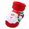 thumbnail image 1 of WUANDIXFA Chaussettes de Noël pour Enfants Chaussettes d'Hiver Rouges pour Enfants Chaussettes de Noël Nouvelles Chaussettes Épaissies Chaussettes Chaudes pour Bébé Chaussettes d'Automne et d'Hiver pour Bébé Chaussettes pour Bébé Vert Foncé,0-1 Ans, 1 of 6