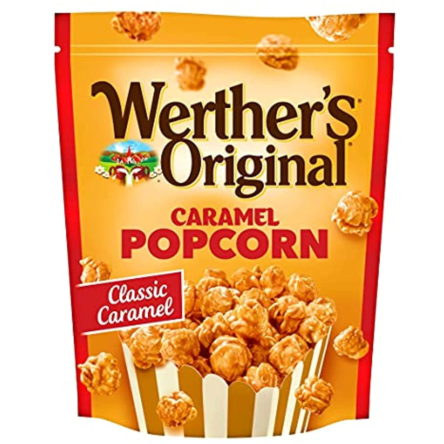 Werthers Originals, Caramel Popcorn, Classic Caramel, 6Oz Bag (Pack Of 3)