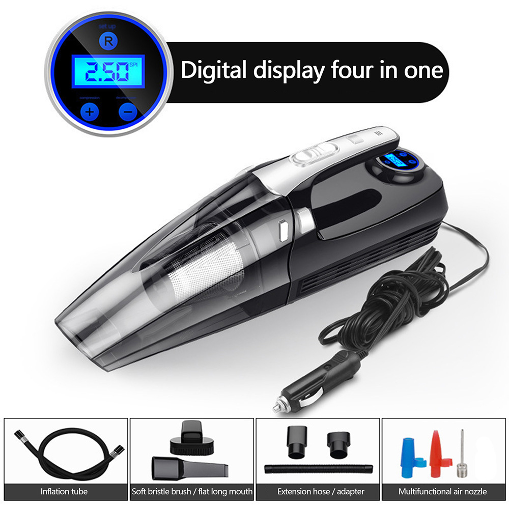 Ruziyoog Car Vacuum Handheld Cleaner Tire Inflator for Car 12V Auto ...