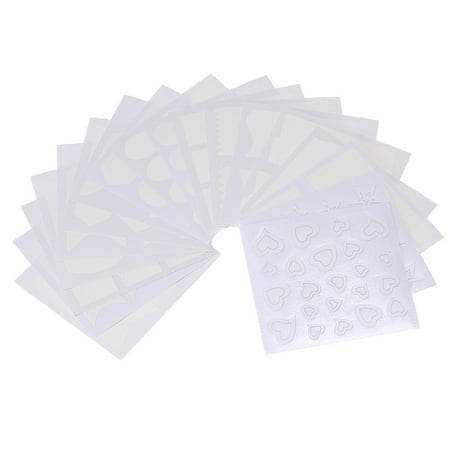 Christmas French Tip Nail Designs 18Pack Different Design French Manicure Nail Art Tip Guides Forms Sticker Fringe Guides Sticker DIY Stencil ()