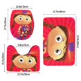 thumbnail image 3 of Super Why Floor Mat Lid Cover Toilet Mat 3-Piece Set Non-Slip Thick Rugs Bathroom Sets, 3 of 9