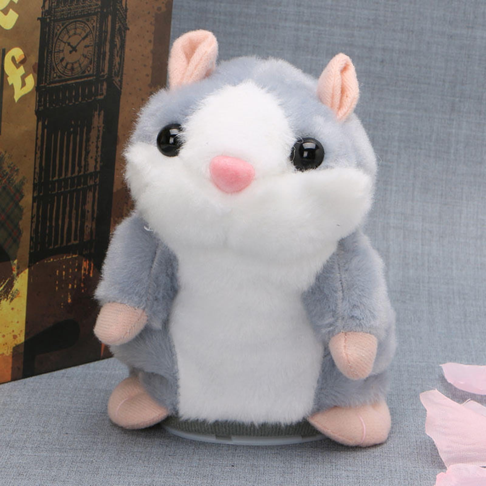 LeeQinersw 2 Packs Talking Hamster Repeats What You Say Electronic Plush Toys for Kids