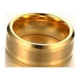 thumbnail image 5 of GY Yellow Gold Plated 8mm Tungsten Carbide Ring for Men Wedding Band Man Ring, 5 of 7