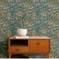 thumbnail image 2 of S4Sassy Self-Stick Decorative Boho Wallpaper, Retro Botanical Floral Wall Paper, Vinyl Waterproof Contact Paper, Gray, 25"X 240" Removable Renter Friendly Walls Covering For Bedroom, Dining Room, 2 of 7