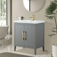 thumbnail image 2 of Vanity Art 30” Single Sink Bathroom Vanity Cabinet with Ceramic Countertop, 2 of 9