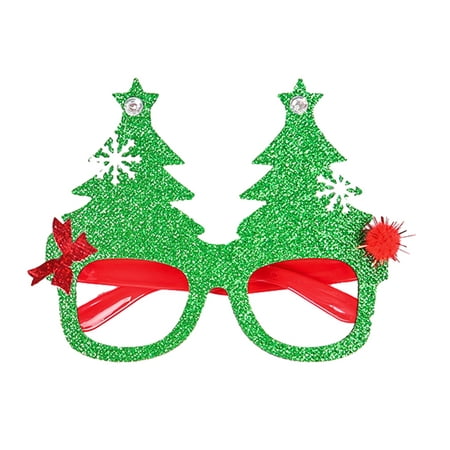 

Mosey Christmas Glasses Santa Claus Merry Christmas Elk Shape Plastic Decorative Glasses Kid Xmas Party Costume Accessory Photo Props