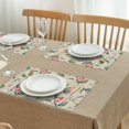 thumbnail image 3 of Pioneer Flower Floral Print Pattern Summer Placemats Table Placemats Set Of 4-Linen Kitchen Washable Placemats Table Mats 12x18 Inch Non-Slip Heat Resistant, 3 of 5