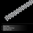 thumbnail image 3 of 5 Yards of Flatback Pearl Applique Banding with Diamond Inlay Pearl Crafts DIY Bead String Decorations, 3 of 5