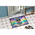 thumbnail image 3 of Carolines Treasures DAC2464MAT 0.15 x 18 x 27 in. Bichon Frise Hippie Dawg Doormat, 3 of 6