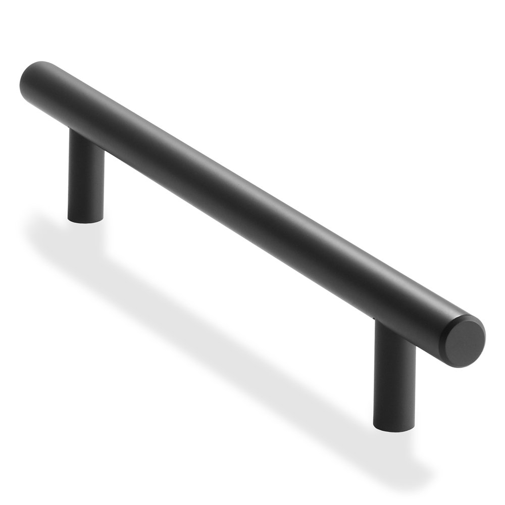 Cauldham Solid Stainless Steel Euro Pull Matte Black (61/4