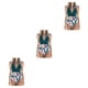 thumbnail image 5 of Sonducket Traje de baño de mujer Sin mangas Espalda abierta Acolchado Body Impreso Playa Poliéster Traje de baño Ropa de playa Azul + Flor roja 2XL Flor azul + roja 2XL 3piezas Sonducket  CBP218361, 5 of 6