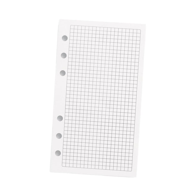Papel de repuesto para agenda A6, insertos de diario, papel de carpeta de hojas sueltas de 6 anillas para clase Red