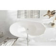 thumbnail image 4 of Elegant Kitchen and Bath 62 inch Soaking Bathtub in Glossy White with Brushed Nickel Trim, 4 of 8