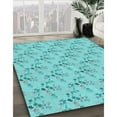 thumbnail image 3 of Ahgly Company Machine Washable Indoor Rectangle Transitional Macaw Blue Green Area Rugs, 8' x 12', 3 of 7