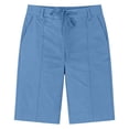 thumbnail image 7 of High Waisted Jean Shorts Women Women Drawstring Bermuda Shorts Dressy Casual High Waist Pleated Loose Comfortable Summer Daily Work Short Pants Blue M, 7 of 7