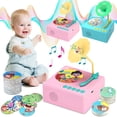 thumbnail image 5 of Gramófono para niños con 96 tarjetas, reproductor de música con cuentos para niños, regalo para niños y niñas, juguetes para niños pequeños, regalo educativo para la primera infancia, cumpleaños de 3, 5 of 5