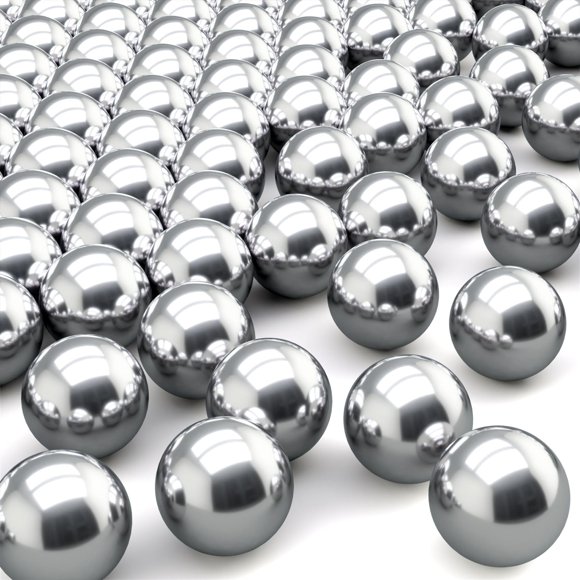 PAGOW 100 bolas para mezclar pintura, esmalte de uñas, bolas de rodamiento de acero inoxidable 316, 0.197 in/abr. 0,197""