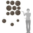 thumbnail image 2 of Basketball Kids Room Sports Decor Wall Decal Stickers [Set of 9], 2 of 4