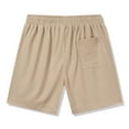 thumbnail image 6 of JTieacloth Mens Shorts Classic Fit Male Summer Shorts Solid Color Tie Suit Cool Breathable Four Quarter Pants,Yellow, 6 of 6