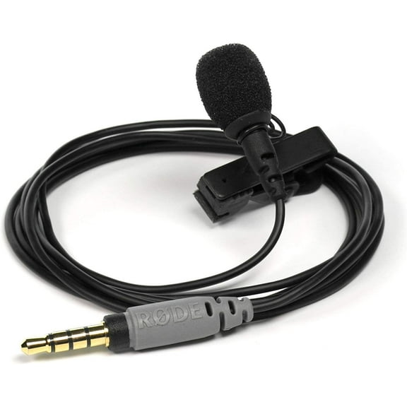 Rode SmartLav  Omnidirectional Lavalier Microphone for iPhone and Smartphones, Black