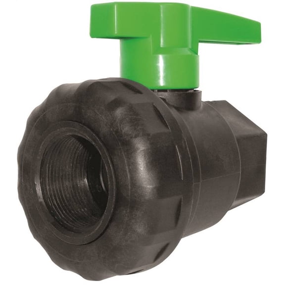 Green Leaf 1 in. Polypropylene Female Union Ball Valve