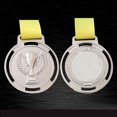 thumbnail image 3 of DQrwqpou Medalla Antorcha Souvenir Premio Competencia Deportiva Aleación Zinc Con Correa (Plata), 3 of 8