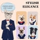 thumbnail image 3 of Traje de esmoquin con pajarita para perros pequeños de AVERYDAY, 3 of 6