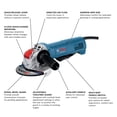thumbnail image 2 of Amoladora angular Bosch GWX10-45PE X-LOCK 115 mm 10 A 11000 rpm, 2 of 8