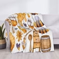 thumbnail image 3 of Yiaed Honey Bee Set Print Blanket Throw Blanket Soft Cozy Flannel Blanket for Home Bed Sofa Couch Chair-40"x30", 3 of 6